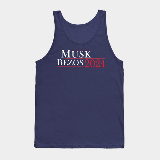 Musk Bezos 2024 Tank Top by PaletteDesigns